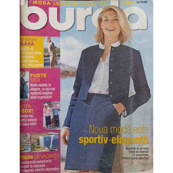REVISTA BURDA 8/2001 (CONTINE TIPARE)