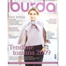 REVISTA BURDA NR.8/2009 (CONTINE TIPARE)
