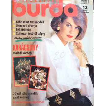 REVISTA BURDA NR.12/1992 (CONTINE TIPARE)