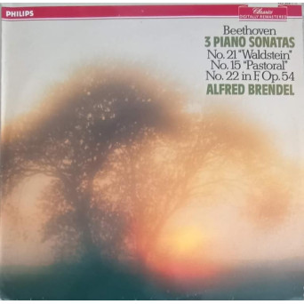 3 Piano Sonatas No. 21 Waldstein, No.15 Pastoral, No. 22 In F, Op. 54