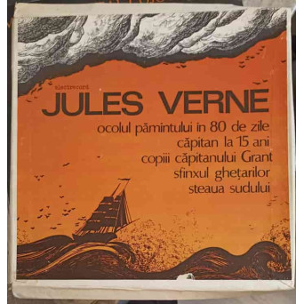 5 POVESTI JULES VERNE. SETBOX 5 DISCURI VINIL