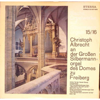 Christoph Albrecht An Der Grossen Silbermannorgel Des Domes Zu Freiberg