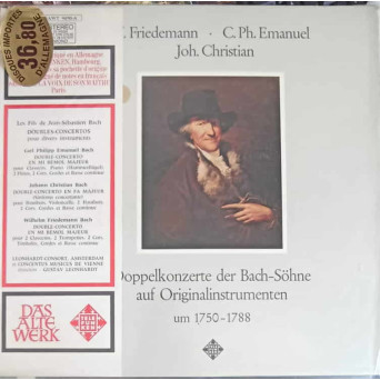 Doppelkonzerte Der Bach-Söhne Auf Originalinstrumenten. Double Concertos By Bach's Sons On Original Instruments 1750–1788