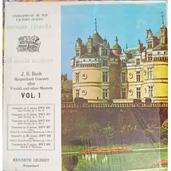 Harpsichord Concerti After Vivaldi And Other Masters Vol. 1