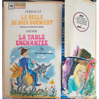 LA BELLE AU BOIS DORMANT (VINIL SI CARTE CU POVESTEA IN LB. FRANCEZA)