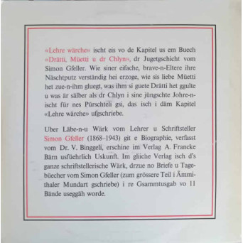 LEHRE WARCHE. EMMENTHALERMUNDART