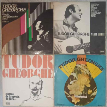 LOT 4 DISCURI CU TUDOR GHEORGHE: VENITI PRIVIGHETOAREA CANTA, VIATA LUMII, CANTECE DE DRAGOSTE, DE TARA..., PRIMAVARA