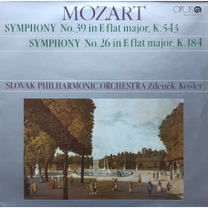 SYMPHONY NO. 39 IN E FLAT MAJOR, K. 543. SYMPHONY NO. 26 IN E FLAT MAJOR, K. 184