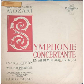 Symphony Concertante En Mi Bemol Majeur K. 364