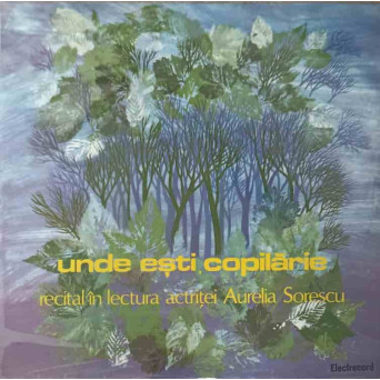 UNDE ESTI, COPILARIE (RECITAL IN LECTURA ACTRITEI)