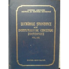 LUCRARILE STIINTIFICE ALE INSTITUTULUI DE CERCETARI ZOOTEHNICE VOL. XIX