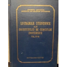 LUCRARILE STIINTIFICE ALE INSTITUTULUI DE CERCETARI ZOOTEHNICE VOL.XVIII