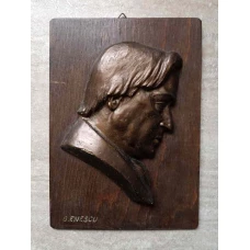 PLACHETA IPSOS VOPSIT GEORGE ENESCU. 16X23 CM