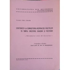CONTRIBUTII LA CUNOASTEREA RESPIRATIEI FRUCTELOR IN TIMPUL CRESTERII, COACERII SI PASTRARII