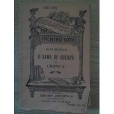 O SAMA DE CUVINTE SI CRONICA