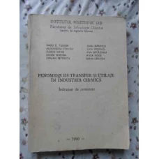 FENOMENE DE TRANSFER SI UTILAJE IN INDUSTRIA CHIMICA. INDRUMAR DE PROIECTARE