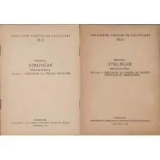 MESERIA: STRUNGAR VOL.1-2 SPECIALITATEA STRUNGAR LA MASINI DE ALEZAT VERTICALE SI ORIZONTALE. STRUNGAR LA STRUNG REVOLVER