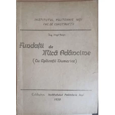 FUNDATII DE MICA ADANCIME (CU APLICATII NUMERICE)