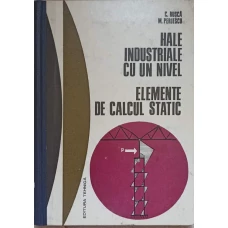 HALE INDUSTRIALE CU UN NIVEL. ELEMENTE DE CALCUL STATIC