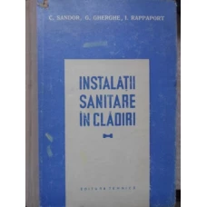 INSTALATII SANITARE IN CLADIRI
