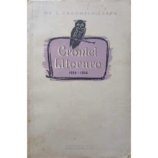 CRONICI LITERARE 1954-1956