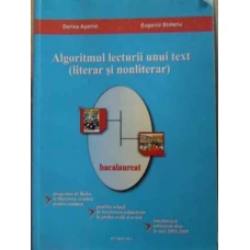 ALGORITMUL LECTURII UNUI TEXT (LITERAR SI NONLITERAR)