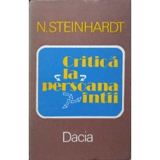 CRITICA LA PERSOANA INTAI
