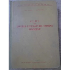 CURS DE ISTORIA LITERATURII MODERNE
