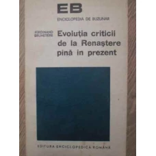 EVOLUTIA CRITICII DE LA RENASTERE PANA IN PREZENT