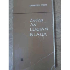LIRICA LUI LUCIAN BLAGA