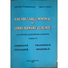 VOCABULARUL MINIMAL AL LIMBII ROMANE CURENTE