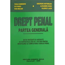 DREPT PENAL. PARTEA GENERALA