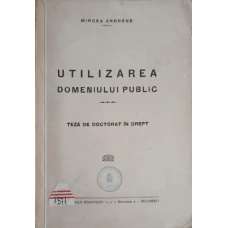 UTILIZAREA DOMENIULUI PUBLIC. TEZA DE DOCTORAT IN DREPT