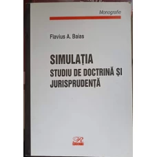 SIMULATIA. STUDIU DE DOCTRINA SI JURISPRUDENTA