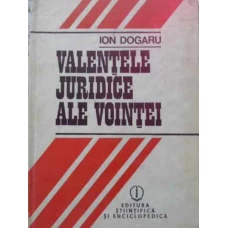 VALENTELE JURIDICE ALE VOINTEI