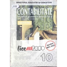 CONTABILITATE, MANUAL PENTRU CLASA A 10-A