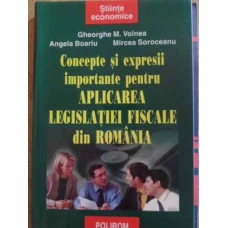 CONCEPTII SI EXPRESII IMPORTANTE PENTRU APLICAREA LEGISLATIEI FISCALE DIN ROMANIA