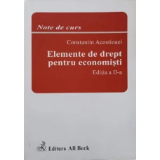ELEMENTE DE DREPT PENTRU ECONOMISTI