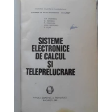 SISTEME ELECTRONICE DE CALCUL  SI TELEPRELUCRARE