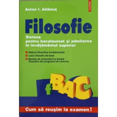 FILOSOFIE. SINTEZE PENTRU BACALAUREAT SI ADMITEREA IN INVATAMANTUL SUPERIOR