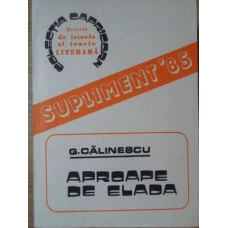 APROAPE DE ELADA. REPERE PENTRU O POSIBILA AXIOLOGIE