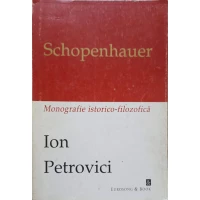 SCHOPENHAUER, MONOGRAFIE ISTORICO-FILOZOFICA