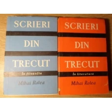SCRIERI DIN TRECUT IN FILOZOFIE, IN LITERATURA VOL.1-2
