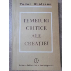 TEMEIURI CRITICE ALE CREATIEI