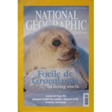 NATIONAL GEOGRAPHIC ROMANIA, MARTIE 2004. FOCILE DE GROENLANDA ISI INVING SOARTA