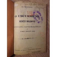 O ESCURSIUNE IN MUNTII MOLDOVEI CU SOCIETATEA ELEVILOR DIN BARLAD IN VARA ANULUI 1903