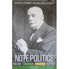 NOTE POLITICE VOL.4-VOL.5 1918-1919, 1920-1924