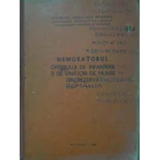MEMORATORUL OFITERULUI DE INFANTERIE SI DE VANATORI DE MUNTE DIN REZERVA