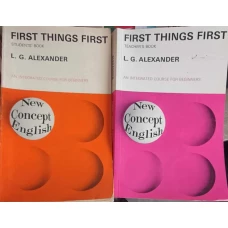 NEW CONCEPT ENGLISH VOL.1-2 PRACTICE AND PROGRESS. FIRST THINGS FIRST. STUDENT'S BOOK, TEACHER'S BOOK. AN INTEGRATED COURSE FOR PRE-INTERMEDIATE STUDENTS
