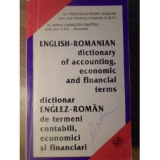 DICTIONAR ENGLEZ-ROMAN DE TERMENI CONTABILI, ECONOMICI SI FINANCIARI